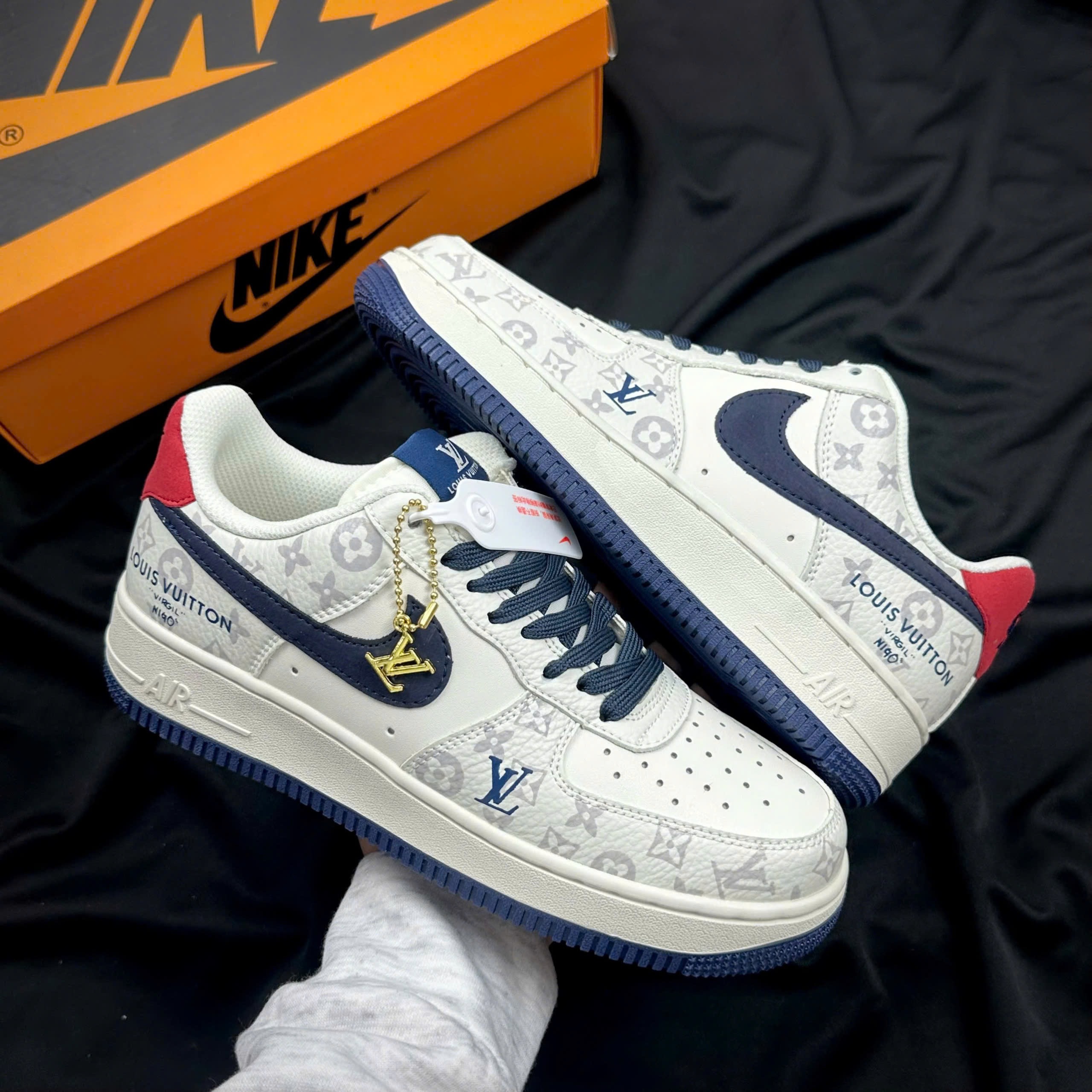 Nike AF1 Lv Mono Gót Đỏ Likeauth
