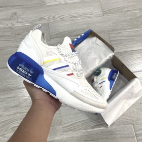 ADIDAS ZX 2K BOOST WHITE BLUE RED 1:1